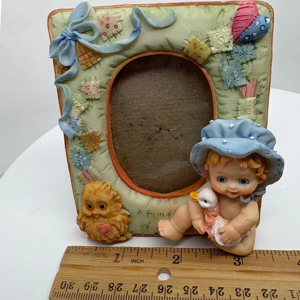 Baby Owl Duck 3D Resin Picture Frame Patchwork Cottagecore 4